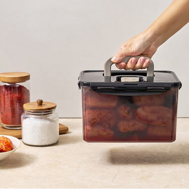 Hộp Muối Kim Chi LocknLock Breathing Kimchi 4 dung tích - Màu Xám Đậm, , large image number 3